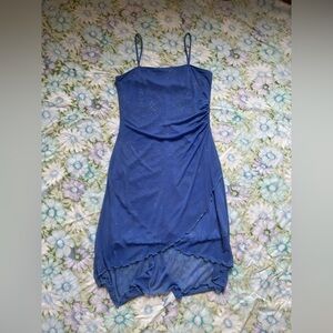 - vintage 90’s “taboo” sparkly fairy asymmetrical midi dress -